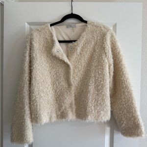 1. State Cream Teddy Jacket